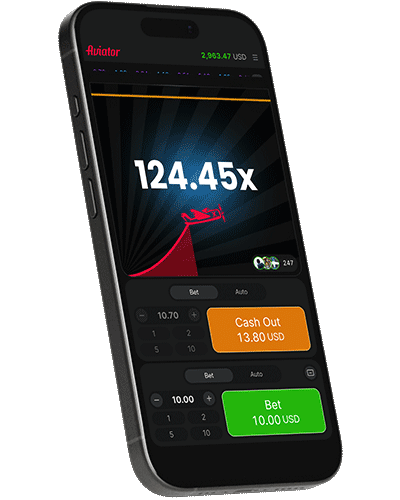 Aviator Game on Mobile phone